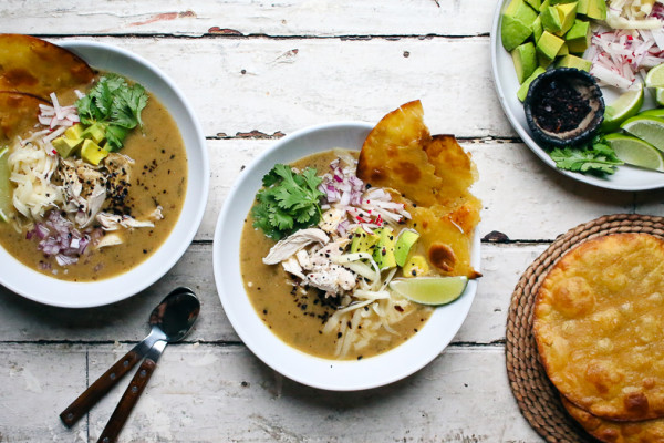 Green Tortilla Soup with Urfa and all the fixings | I Will Not Eat Oysters