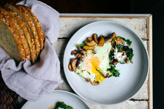 Mushroom & Spinach Breakfast Skillet | I Will Not Eat Oysters