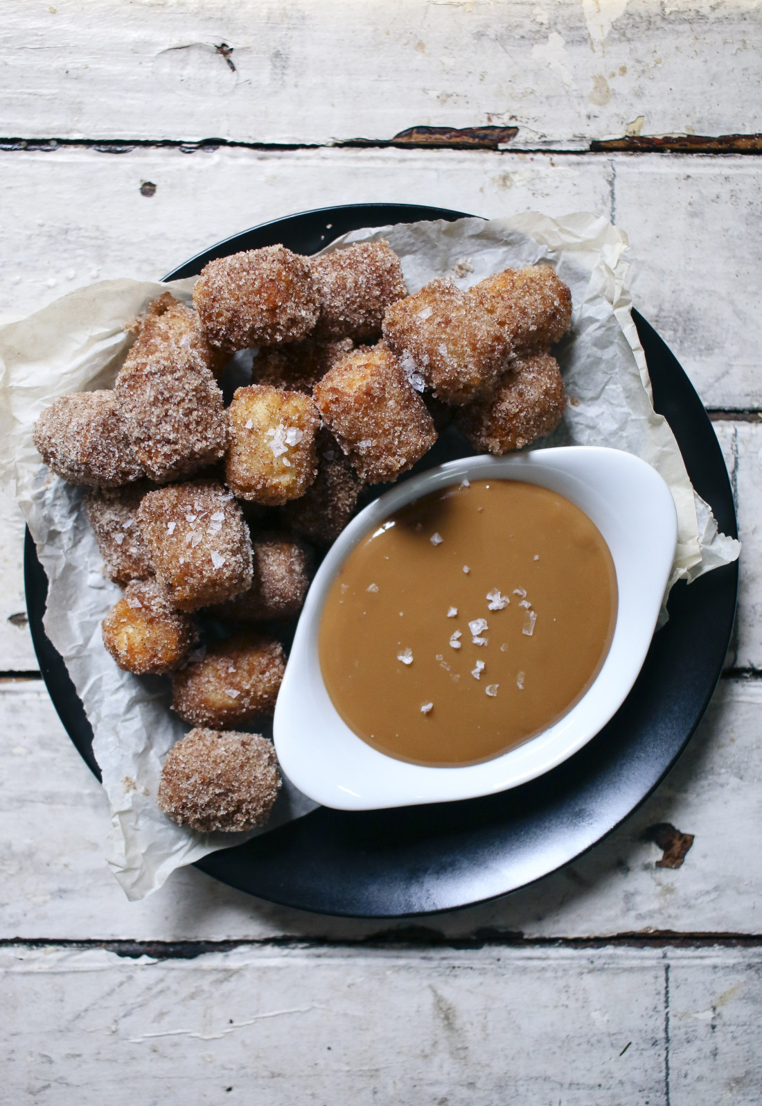 Churro Tater Tots with Homemade Dulce de Leche | I Will Not Eat Oysters