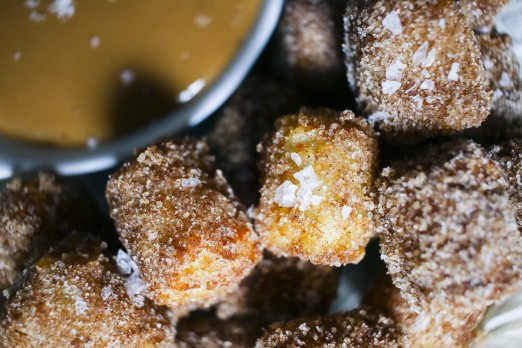 Churro Tater Tots with Homemade Dulce de Leche | I Will Not Eat Oysters