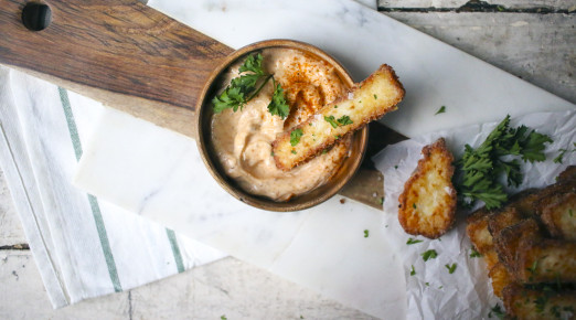Cheesy Grit Fries with Old Bay Mayo | I Will Not Eat Oysters for Food Network Canada