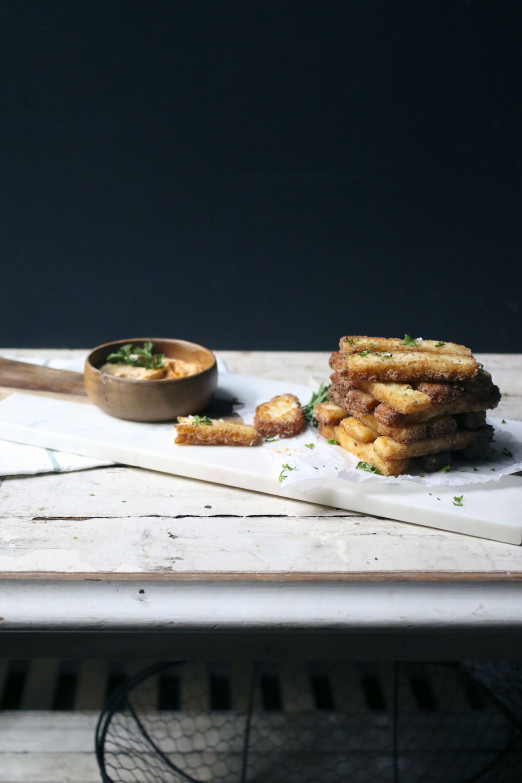 Cheesy Grit Fries with Old Bay Mayo | I Will Not Eat Oysters for Food Network Canada