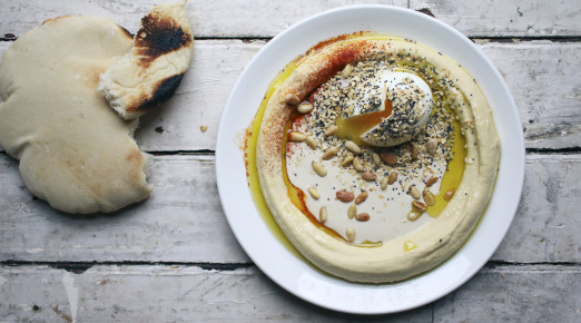 Hummus & Tahina with Soft Boiled Egg and Everything Bagel Spice | I Will Not Eat Oysters