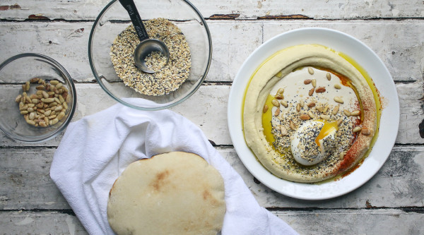 Hummus & Tahina with Soft Boiled Egg and Everything Bagel Spice | I Will Not Eat Oysters