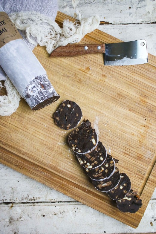 No-bake Chocolate Oreo Salami with Pretzels | Chocolate Desserts | I Will Not Eat Oysters Recipe