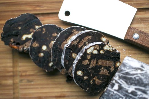 No-bake Chocolate Oreo Salami with Pretzels | Chocolate Desserts | I Will Not Eat Oysters Recipe