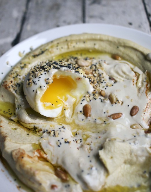 Hummus & Tahina with Soft Boiled Egg and Everything Bagel Spice | I Will Not Eat Oysters