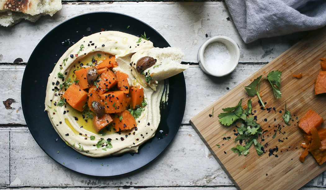 Sweet Potato & Garlic Confit Hummus I Will Not Eat Oysters