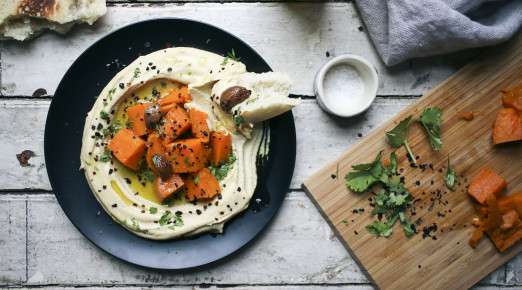 Sweet Potato & Garlic Confit Hummus | The best hummus you will ever make from scratch| Vegan recipe | I Will Not Eat Oysters