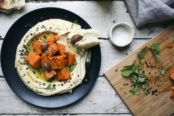 Sweet Potato & Garlic Confit Hummus | The best hummus you will ever make from scratch| Vegan recipe | I Will Not Eat Oysters
