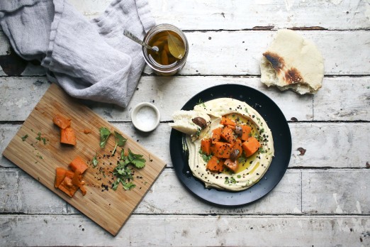 Sweet Potato & Garlic Confit Hummus | The best hummus you will ever make from scratch| Vegan recipe | I Will Not Eat Oysters