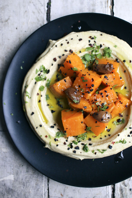 Sweet Potato & Garlic Confit Hummus | The best hummus you will ever make from scratch| Vegan recipe | I Will Not Eat Oysters
