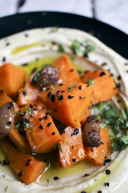 Sweet Potato & Garlic Confit Hummus | The best hummus you will ever make from scratch| Vegan recipe | I Will Not Eat Oysters