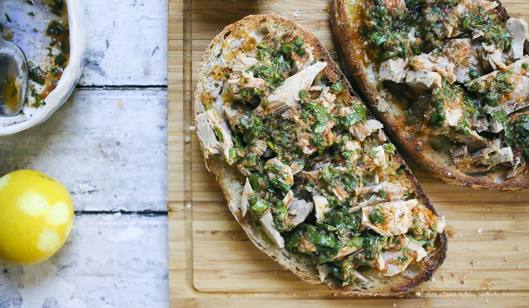 Tuna Toast with Chermoula | I Will Not Eat Oysters