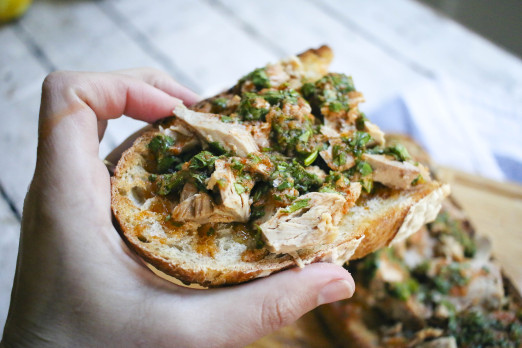 Tuna Toast with Chermoula | delicious way to elevate canned tuna | I Will Not Eat Oysters