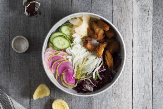 Fennel & Watermelon Radish Fattoush Salad | I Will Not Eat Oysters