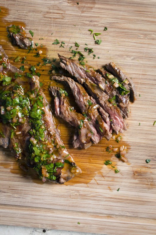 Harissa Chimichurri on Skirt Steak | I Will Not Eat Oysters