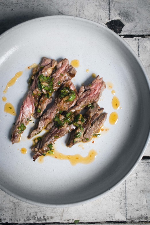 Harissa Chimichurri on Skirt Steak | I Will Not Eat Oysters