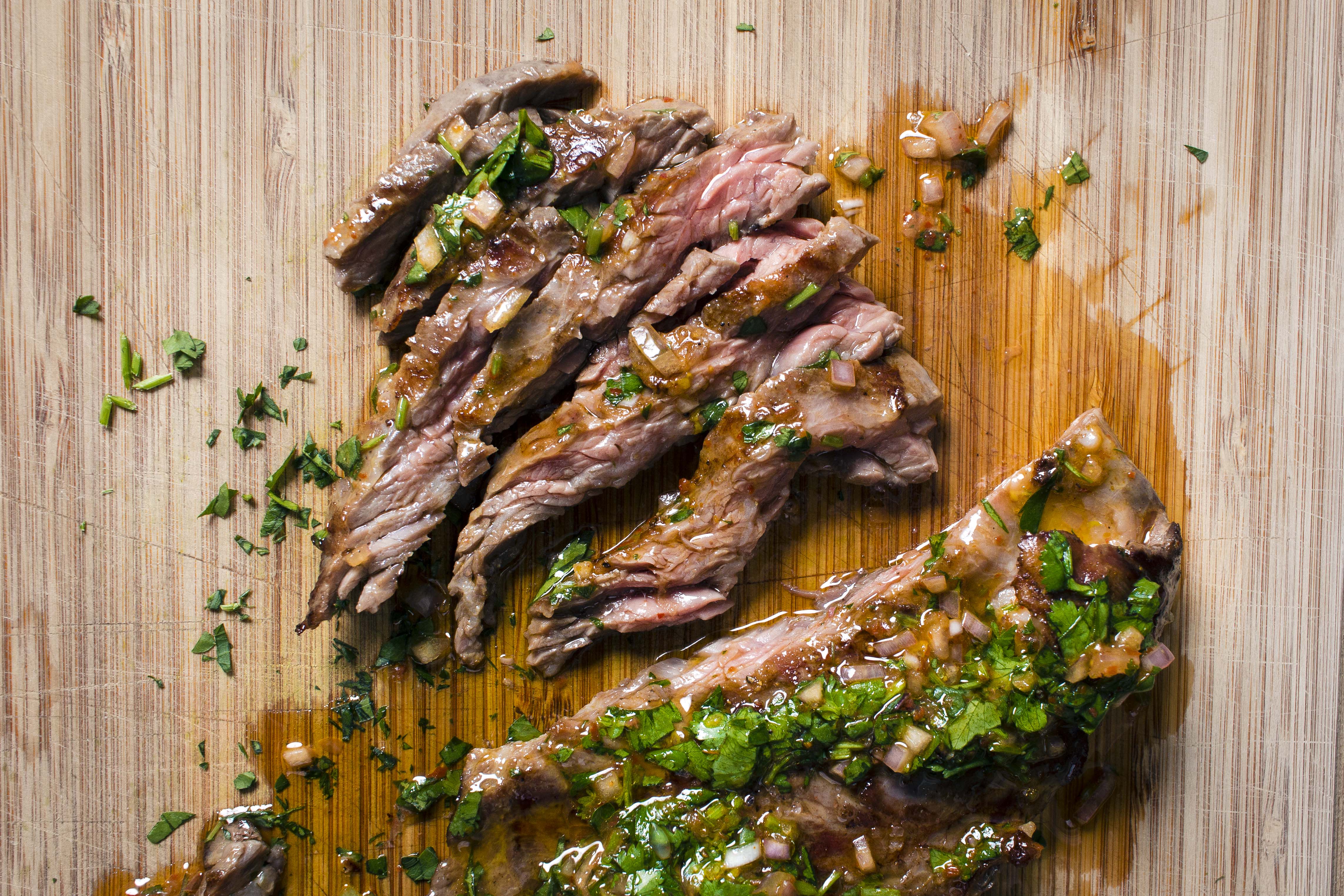 Harissa Chimichurri on Skirt Steak | I Will Not Eat Oysters