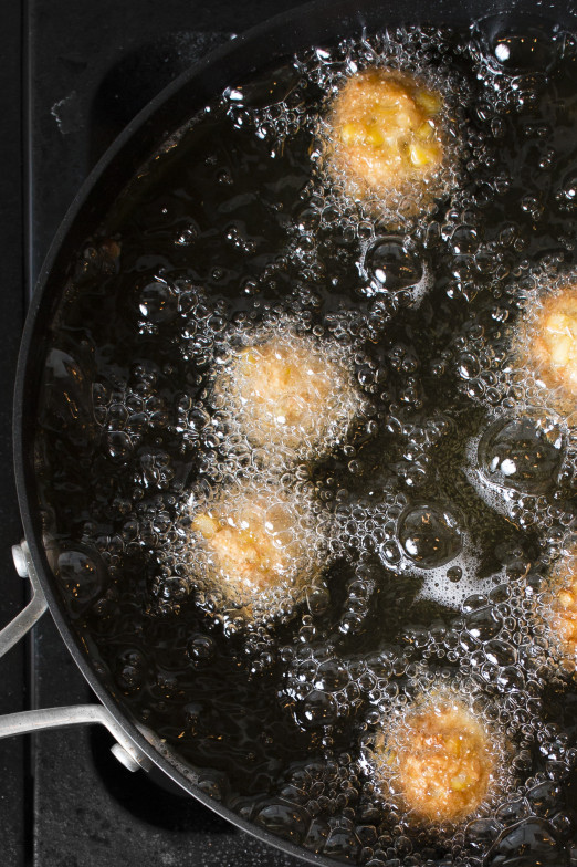 Matza Ball Hush Puppies with Curry Mayo | I Will Not Eat Oysters