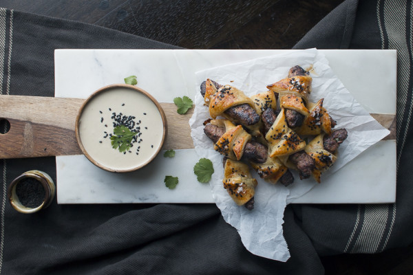Kebabs in a Blanket with Tahini Dip | I Will Not Eat Oysters