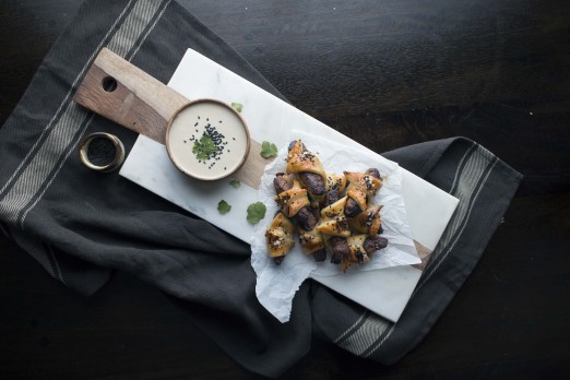 Kebabs in a Blanket with Tahini Dip | I Will Not Eat Oysters