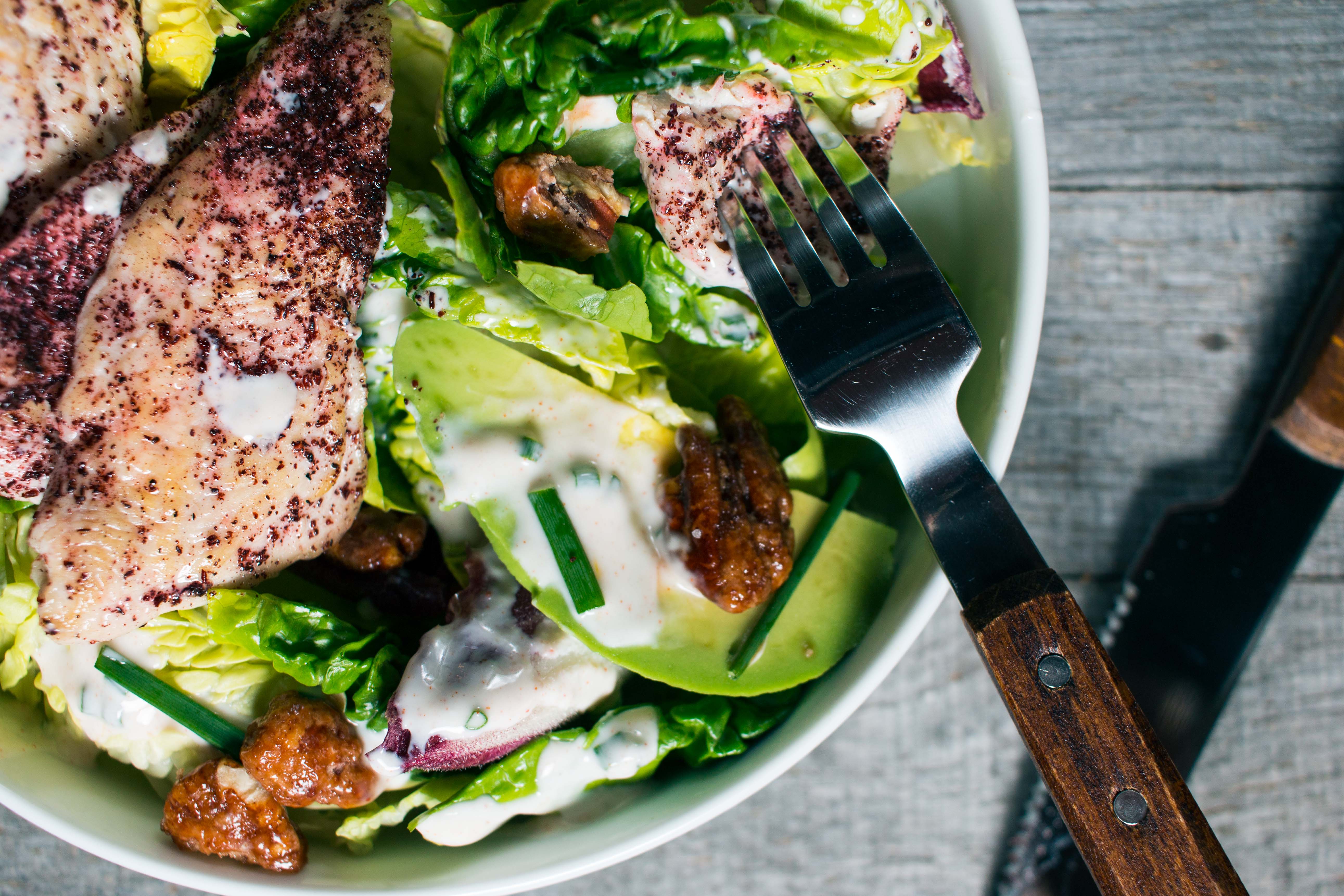 Sumac Chicken Salad with Labne Ranch Dressing | Recipe from I Will Not Eat Oysters