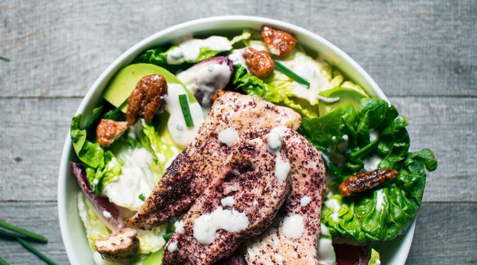 Sumac Chicken Salad with Labne Ranch Dressing | Recipe from I Will Not Eat Oysters