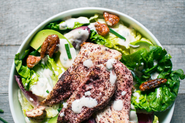 Sumac Chicken Salad with Labne Ranch Dressing | Recipe from I Will Not Eat Oysters