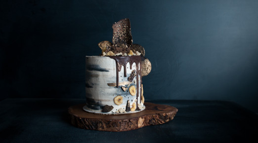 Chocolate Chip Tahini Cake with Bananas and Halva | Recipe from I Will Not Eat Oysters