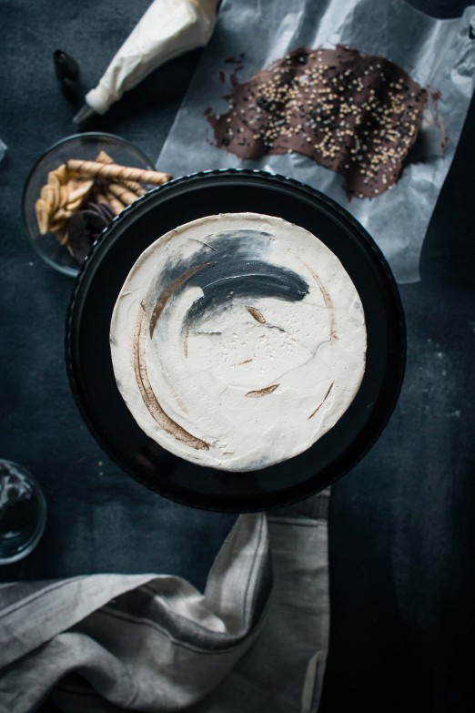 Chocolate Chip Tahini Cake with Bananas and Halva | Recipe from I Will Not Eat Oysters