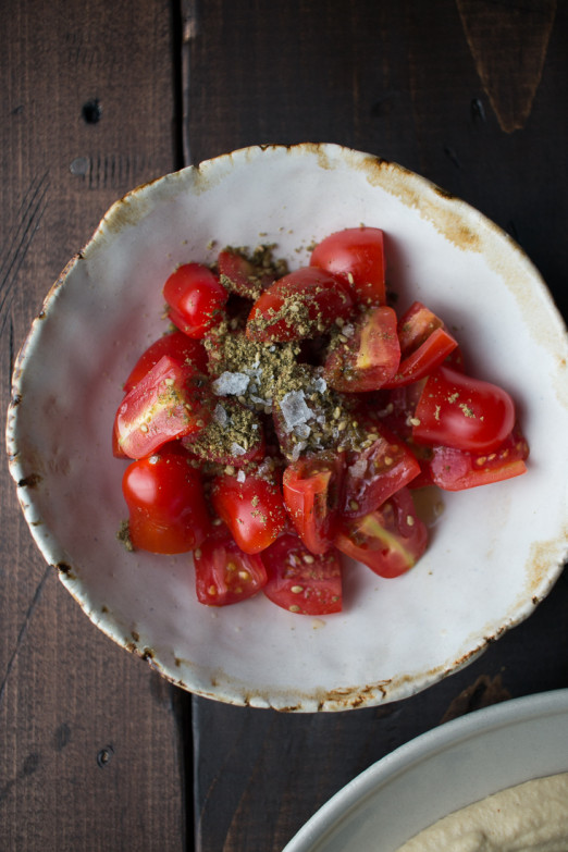 Za'atar Tomatoes and Hummus | I Will Not Eat Oysters