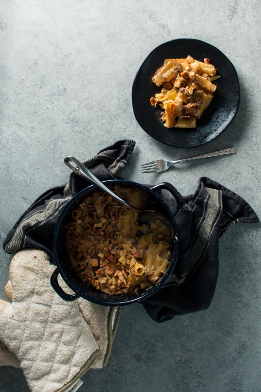 Walnut Brie Mac & Cheese with Apples & Pancetta | I Will Not Eat Oysters from Molly on the Range