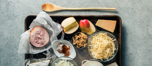 Walnut Brie Mac & Cheese with Apples & Pancetta | I Will Not Eat Oysters from Molly on the Range