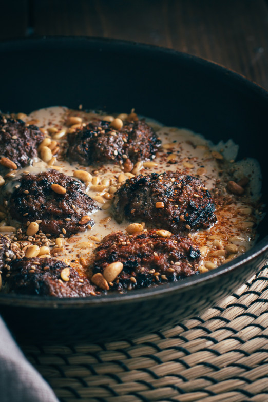 Korean Beef b'Siniyah with kalbi marinade & tahini | I Will Not Eat Oysters Recipe