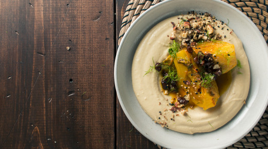 Braised Fennel with Saffron and Raisins over Hummus with Dukkah | Recipe from I Will Not Eat Oysters