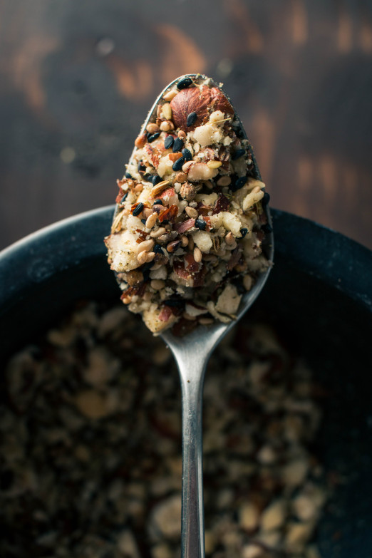 Braised Fennel with Saffron and Raisins over Hummus with Dukkah | Recipe from I Will Not Eat Oysters