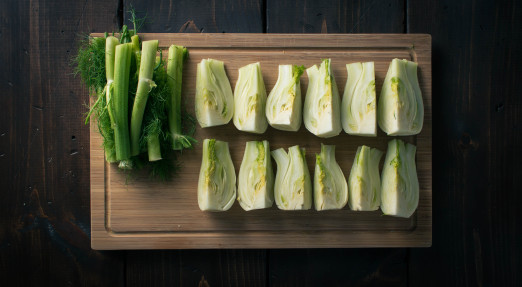 Braised Fennel with Saffron and Raisins over Hummus with Dukkah | Recipe from I Will Not Eat Oysters