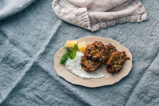 Zucchini + Nigella Fritters from Small Victories | I Will Not Eat Oysters