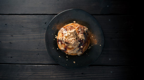 Seed & Mill Cinnamon Halva topped Banana Pancakes for Mother's Day
