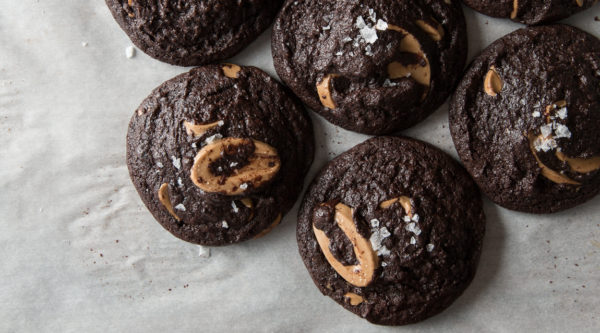 Super Dark Chocolate Cookies with Orelys Feves & Sea Salt | I Will Not Eat Oysters Recipe