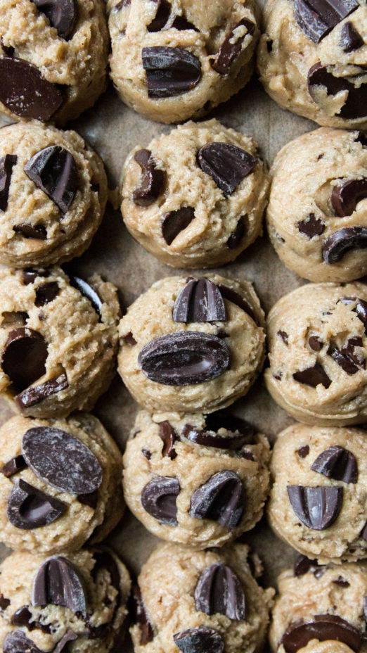Brown Butter Tahini Rye Chocolate Chip Cookie Cups from Danielle at I Will Not Eat Oysters