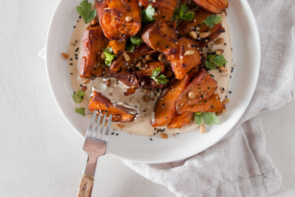 Yams with Whipped Miso Tahini