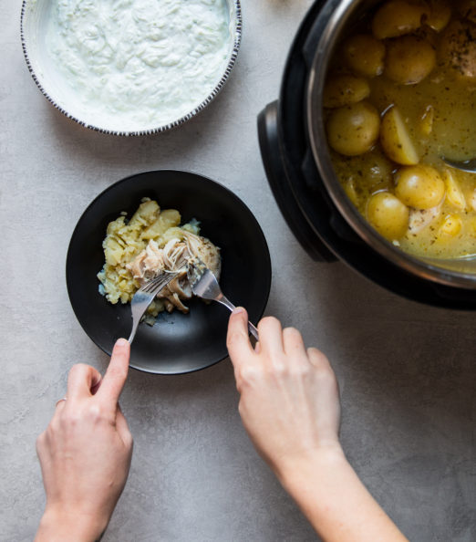 Easy Chicken and Potatoes recipe for Instant Pot or pressure cooker