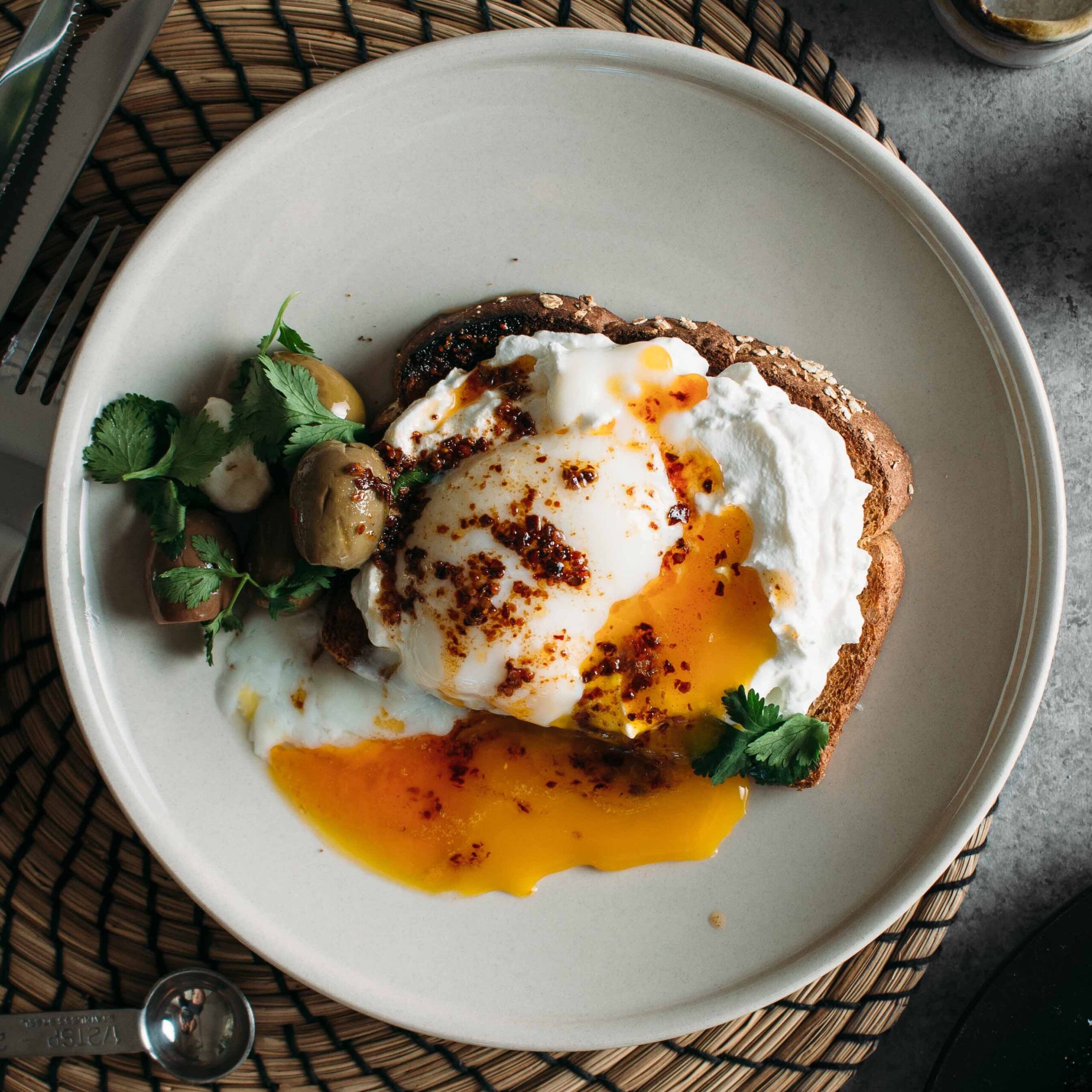 Turkish Cilbir Toast with Aleppo Butter | Recipe from I Will Not Eat Oysters