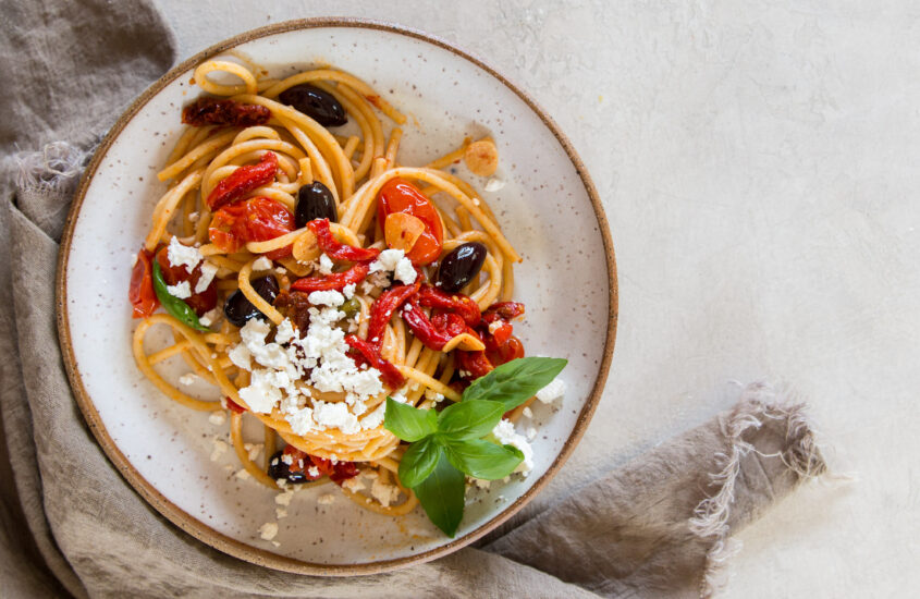 Spaghetti alla Roasted Puttanesca