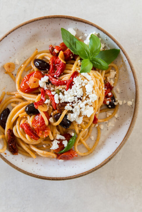 Spaghetti alla Roasted Puttanesca