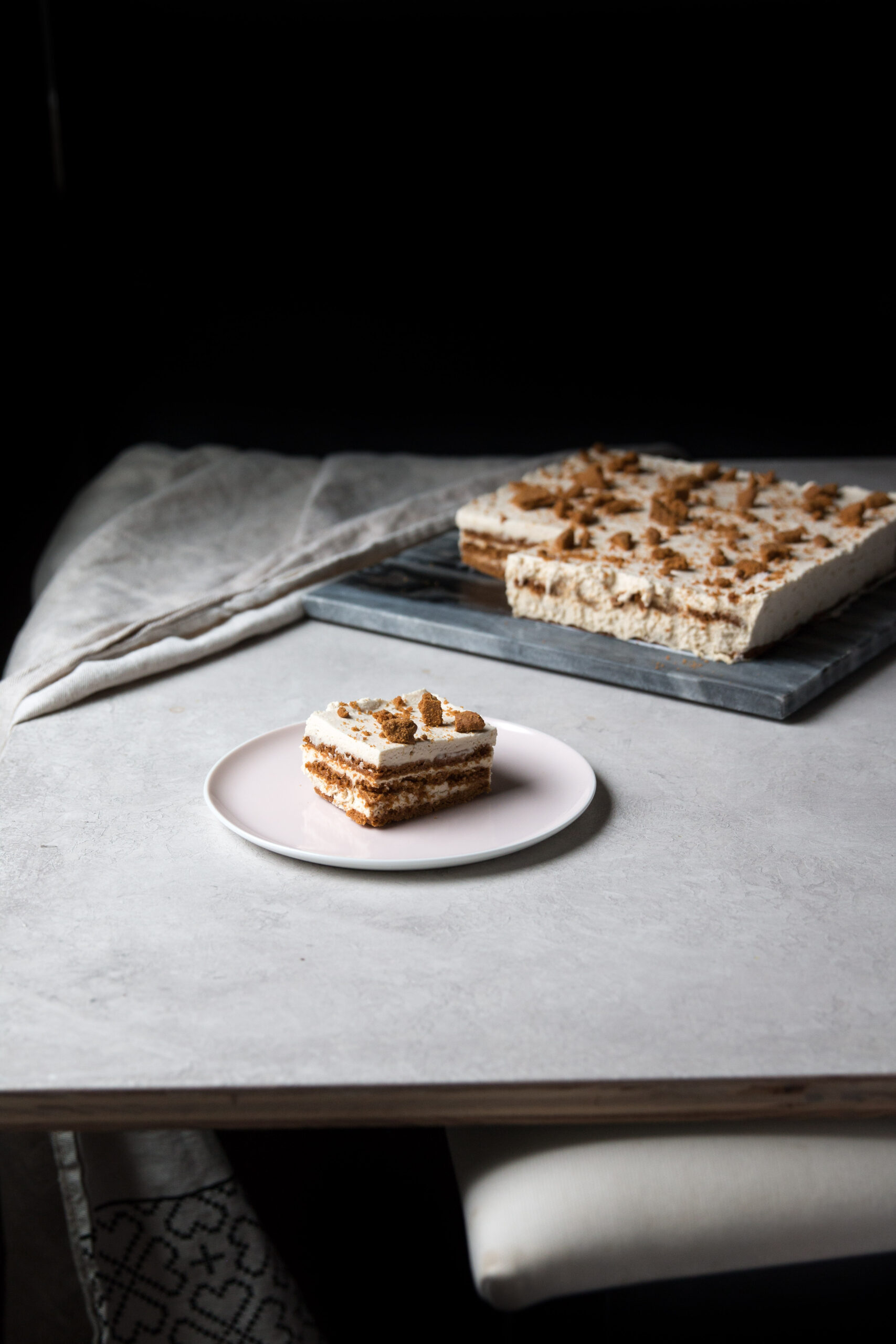 Lotus Biscoff and Earl Grey Cream Icebox Cake
