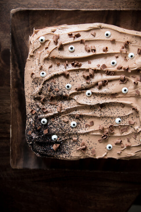 Yellow Sour Cream Cake with Milk Chocolate Frosting
