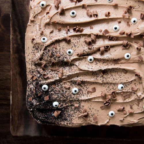 Yellow Sour Cream Cake with Milk Chocolate Frosting